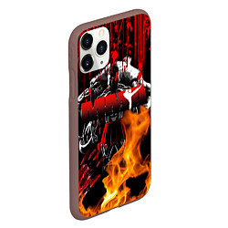 Чехол iPhone 11 Pro матовый Спартанец MMA, цвет: 3D-коричневый — фото 2