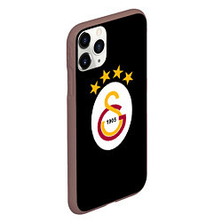 Чехол iPhone 11 Pro матовый Galatasaray logo fc, цвет: 3D-коричневый — фото 2