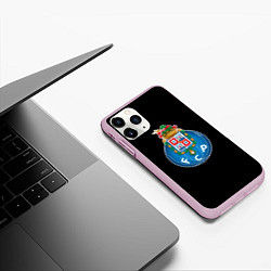 Чехол iPhone 11 Pro матовый Porto fc club, цвет: 3D-розовый — фото 2