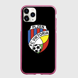 Чехол iPhone 11 Pro матовый Viktoria fc club, цвет: 3D-малиновый