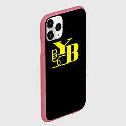 Чехол iPhone 11 Pro матовый Young Boys fc club, цвет: 3D-малиновый — фото 2