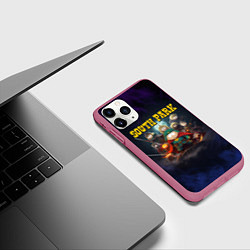Чехол iPhone 11 Pro матовый Картмен и волшебная команда, цвет: 3D-малиновый — фото 2
