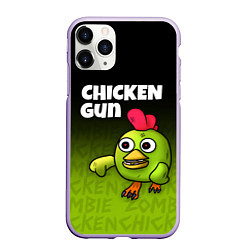 Чехол iPhone 11 Pro матовый Chicken Gun - Zombie Chicken, цвет: 3D-светло-сиреневый