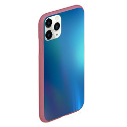 Чехол iPhone 11 Pro матовый Легкая голография, цвет: 3D-малиновый — фото 2