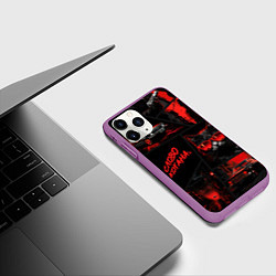 Чехол iPhone 11 Pro матовый Слово котана, цвет: 3D-фиолетовый — фото 2