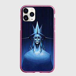 Чехол iPhone 11 Pro матовый Статуя абсолютного существа, цвет: 3D-малиновый