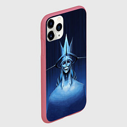 Чехол iPhone 11 Pro матовый Статуя абсолютного существа, цвет: 3D-малиновый — фото 2