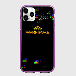 Чехол iPhone 11 Pro матовый Warframe текстура блеск, цвет: 3D-фиолетовый