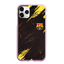 Чехол iPhone 11 Pro матовый Barcelona краски текстура, цвет: 3D-розовый