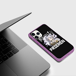 Чехол iPhone 11 Pro матовый Провожающая Фрирен, цвет: 3D-фиолетовый — фото 2