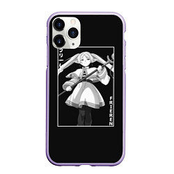 Чехол iPhone 11 Pro матовый Frieren waifu, цвет: 3D-светло-сиреневый