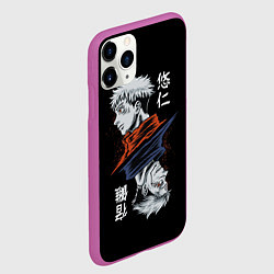 Чехол iPhone 11 Pro матовый Рёмен Сукуна - Магическая битва, цвет: 3D-фиолетовый — фото 2