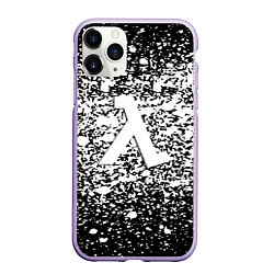 Чехол iPhone 11 Pro матовый Half life splash white, цвет: 3D-светло-сиреневый