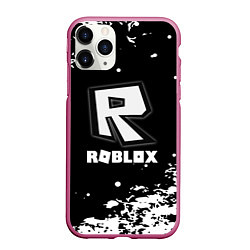 Чехол iPhone 11 Pro матовый Roblox белая краска, цвет: 3D-малиновый