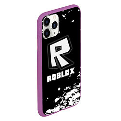 Чехол iPhone 11 Pro матовый Roblox белая краска, цвет: 3D-фиолетовый — фото 2