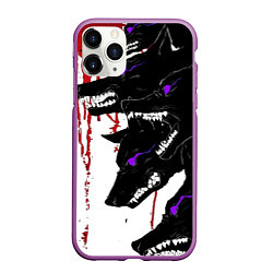 Чехол iPhone 11 Pro матовый Стая на охоте, цвет: 3D-фиолетовый