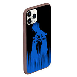 Чехол iPhone 11 Pro матовый Sung Jin Woo blue Shadow, цвет: 3D-коричневый — фото 2