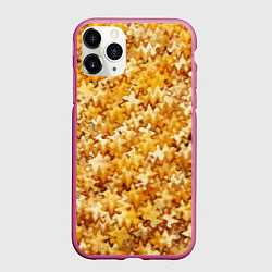 Чехол iPhone 11 Pro матовый Кукурузный абстрактный эффект, цвет: 3D-малиновый