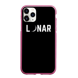 Чехол iPhone 11 Pro матовый Lunar, цвет: 3D-малиновый