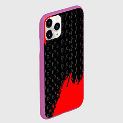 Чехол iPhone 11 Pro матовый Дестини паттерн шутер краски, цвет: 3D-фиолетовый — фото 2