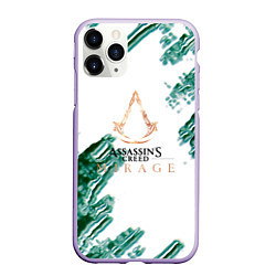 Чехол iPhone 11 Pro матовый Assasins creed mirage game pattern, цвет: 3D-светло-сиреневый