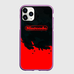 Чехол iPhone 11 Pro матовый Nintendo краски гейм компани, цвет: 3D-фиолетовый
