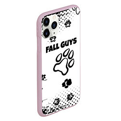 Чехол iPhone 11 Pro матовый Fall Guys game, цвет: 3D-розовый — фото 2