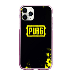 Чехол iPhone 11 Pro матовый Pubg краски абстракция, цвет: 3D-розовый