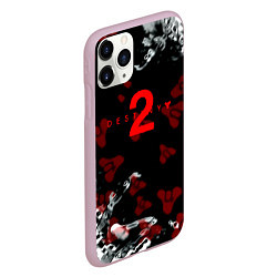 Чехол iPhone 11 Pro матовый Destiny pattern game, цвет: 3D-розовый — фото 2