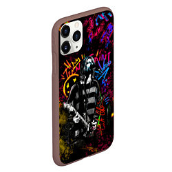 Чехол iPhone 11 Pro матовый Nirvana краски звука, цвет: 3D-коричневый — фото 2