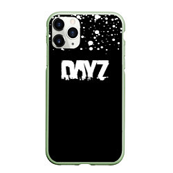 Чехол iPhone 11 Pro матовый DayZ крачки белые, цвет: 3D-салатовый