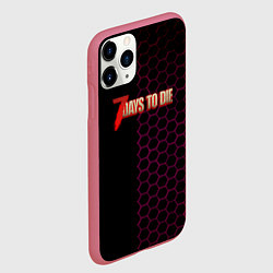 Чехол iPhone 11 Pro матовый 7 days to die зомби шутер, цвет: 3D-малиновый — фото 2