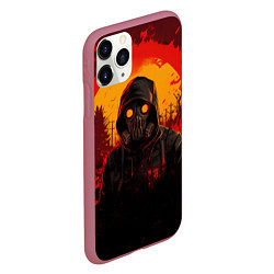 Чехол iPhone 11 Pro матовый Stalker 2 fire ghost, цвет: 3D-малиновый — фото 2