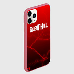 Чехол iPhone 11 Pro матовый Silent Hill storm abstraction, цвет: 3D-малиновый — фото 2
