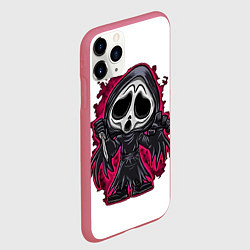 Чехол iPhone 11 Pro матовый Scream мульт, цвет: 3D-малиновый — фото 2