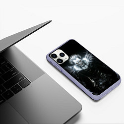 Чехол iPhone 11 Pro матовый Ryuk - Тетрадь смерти, цвет: 3D-светло-сиреневый — фото 2