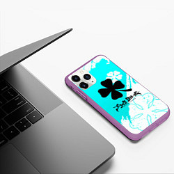 Чехол iPhone 11 Pro матовый Black Clover best anime, цвет: 3D-фиолетовый — фото 2
