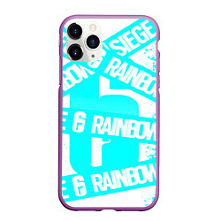Чехол iPhone 11 Pro матовый Tom Clancys rainbow six, цвет: 3D-фиолетовый