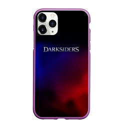 Чехол iPhone 11 Pro матовый Darksiders gradient, цвет: 3D-фиолетовый