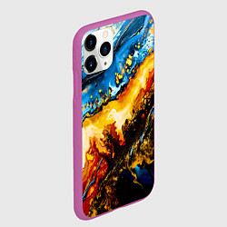 Чехол iPhone 11 Pro матовый Кислотные метаморфозы, цвет: 3D-фиолетовый — фото 2