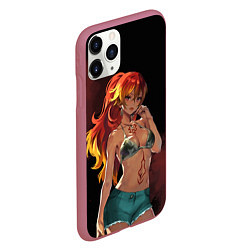Чехол iPhone 11 Pro матовый Сюра - Синий экзорцист, цвет: 3D-малиновый — фото 2
