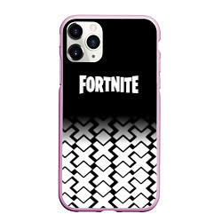Чехол iPhone 11 Pro матовый Fortnite game pattern