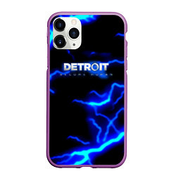 Чехол iPhone 11 Pro матовый Detroit become human storm, цвет: 3D-фиолетовый