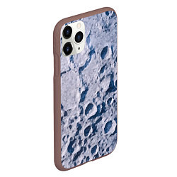 Чехол iPhone 11 Pro матовый Кратеры на Луне - star dust, цвет: 3D-коричневый — фото 2