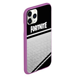 Чехол iPhone 11 Pro матовый Fortnite geometry sport, цвет: 3D-фиолетовый — фото 2