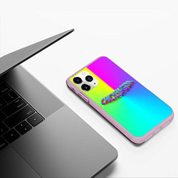 Чехол iPhone 11 Pro матовый Палитра чикен ган, цвет: 3D-розовый — фото 2