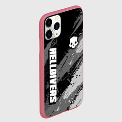 Чехол iPhone 11 Pro матовый Helldivers 2: Skull Logo, цвет: 3D-малиновый — фото 2