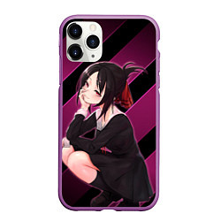 Чехол iPhone 11 Pro матовый Кагуя из Kaguya sama wa Kokurasetai, цвет: 3D-фиолетовый