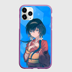 Чехол iPhone 11 Pro матовый Кека Изуми из Бродячих псов, цвет: 3D-фиолетовый