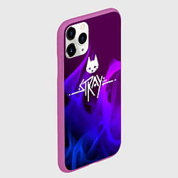 Чехол iPhone 11 Pro матовый Stray неоновый огонь, цвет: 3D-фиолетовый — фото 2